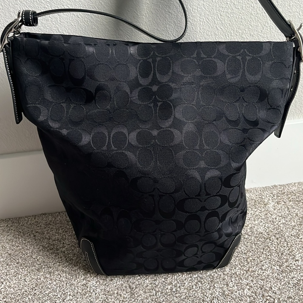 Coach Black Large Buckle Duffle Bag - Picture 2 of 15